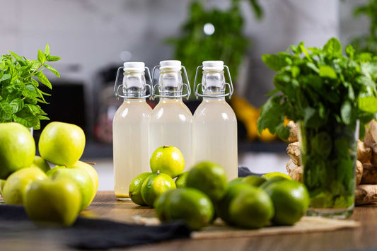 Kombucha Recept - Jabuka, limeta, menta i đumbir